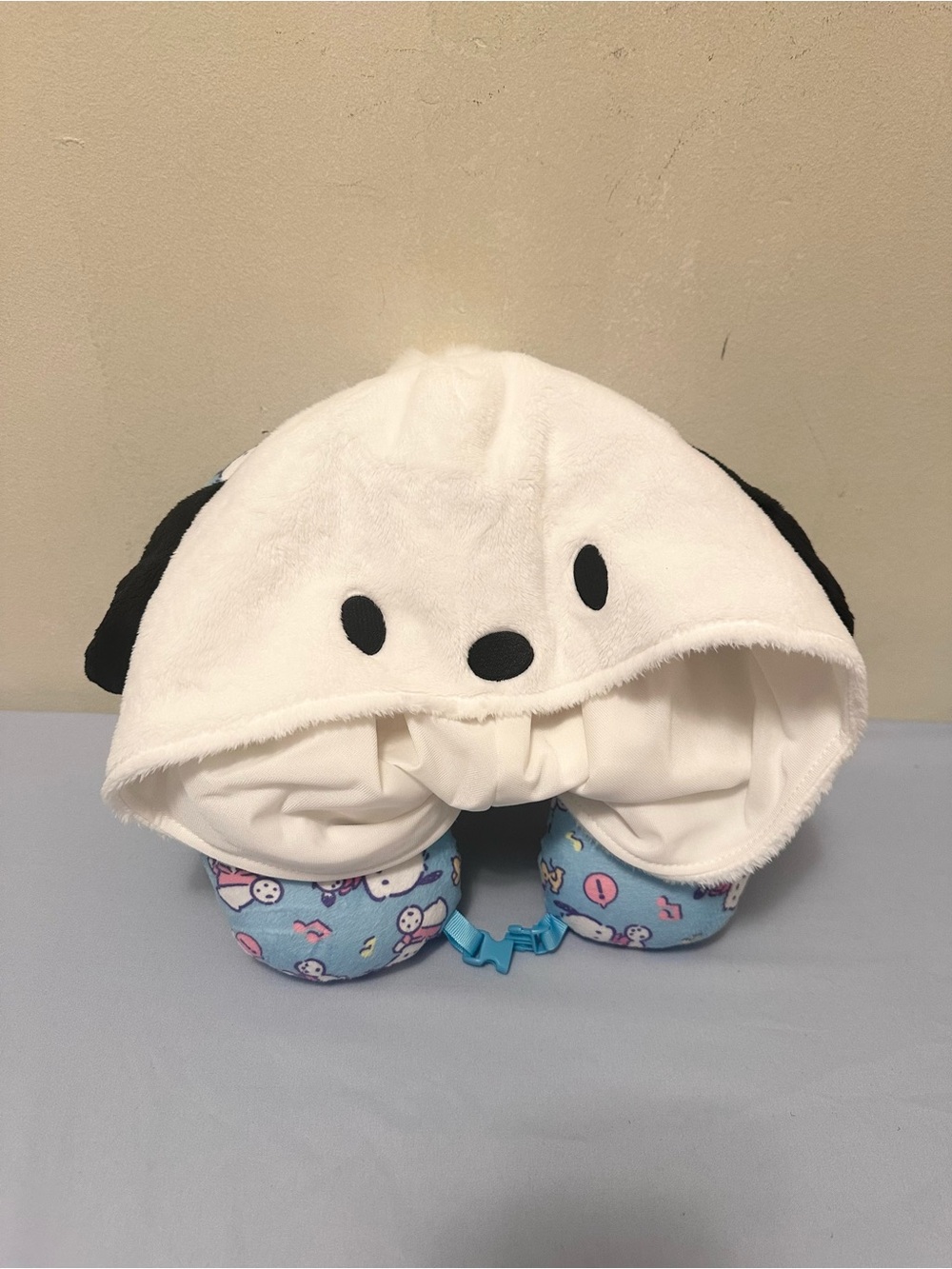 Sanrio Japan Pochacco Hooded Travel Neck Pillow NWT